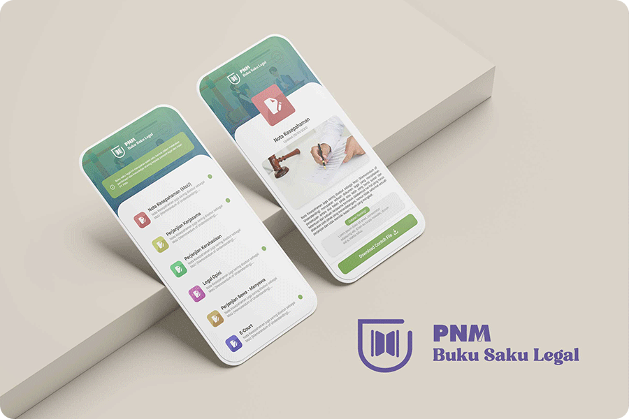 UI/UX Poster aplikasi buku saku legal