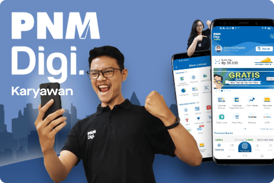 UI/UX Poster aplikasi PNM Digi Karyawan